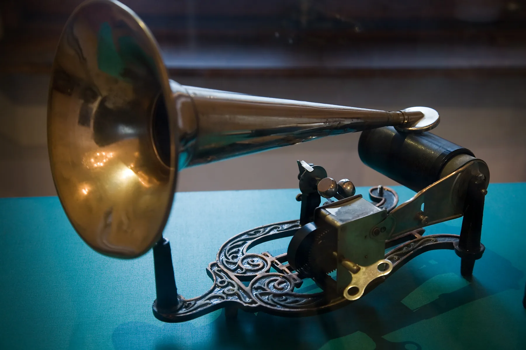 Vintage cylinder phonograph